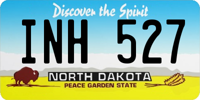 ND license plate INH527