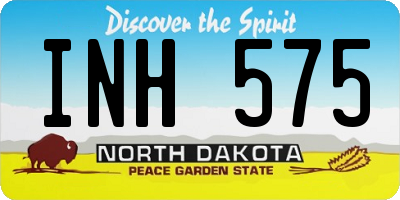 ND license plate INH575