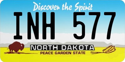 ND license plate INH577