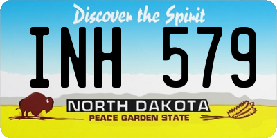 ND license plate INH579