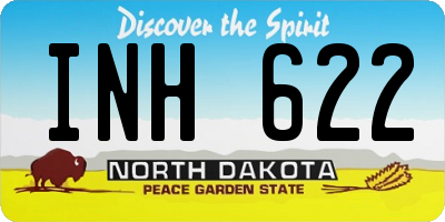 ND license plate INH622