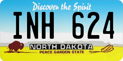 ND license plate INH624