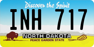ND license plate INH717