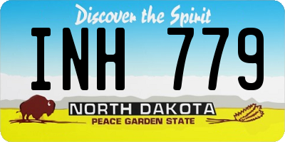 ND license plate INH779