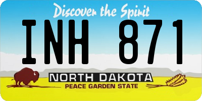 ND license plate INH871