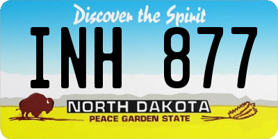 ND license plate INH877