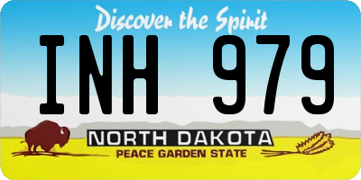ND license plate INH979
