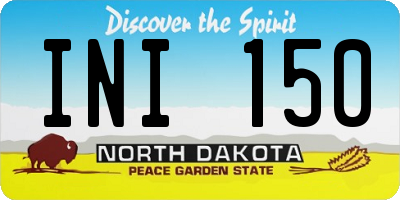 ND license plate INI150