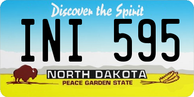 ND license plate INI595