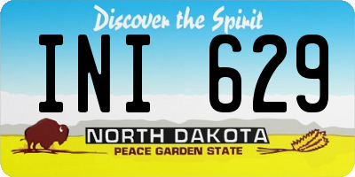 ND license plate INI629
