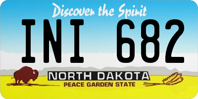 ND license plate INI682