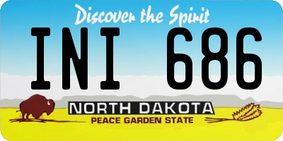 ND license plate INI686