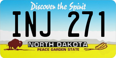 ND license plate INJ271