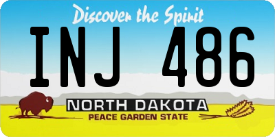 ND license plate INJ486
