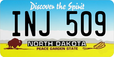 ND license plate INJ509