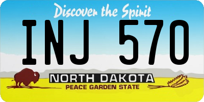 ND license plate INJ570