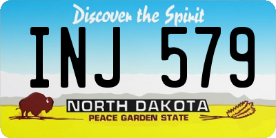 ND license plate INJ579