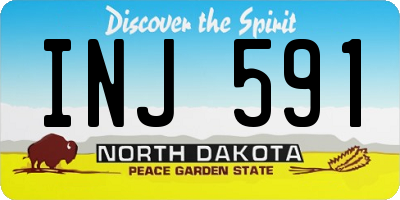 ND license plate INJ591