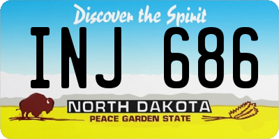 ND license plate INJ686
