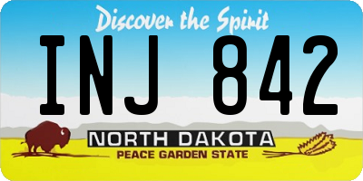 ND license plate INJ842
