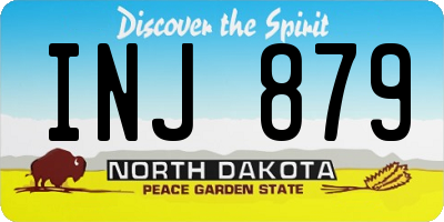 ND license plate INJ879