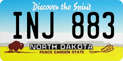 ND license plate INJ883