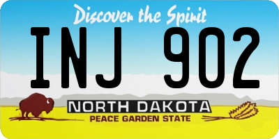 ND license plate INJ902