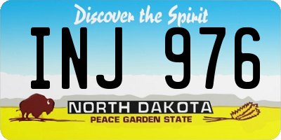 ND license plate INJ976