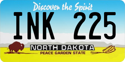 ND license plate INK225