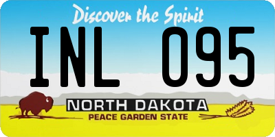 ND license plate INL095
