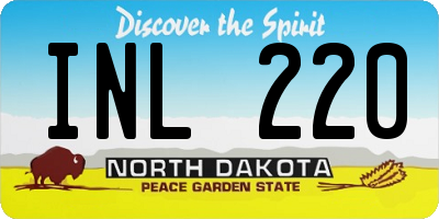 ND license plate INL220