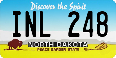 ND license plate INL248