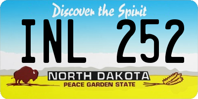 ND license plate INL252