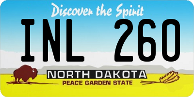ND license plate INL260