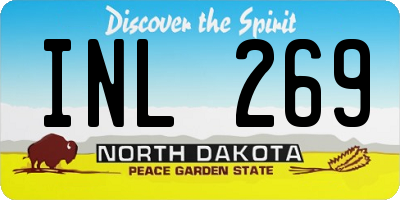 ND license plate INL269