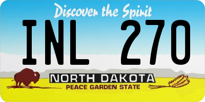 ND license plate INL270