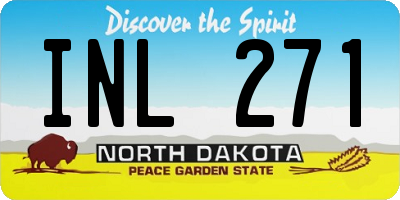 ND license plate INL271