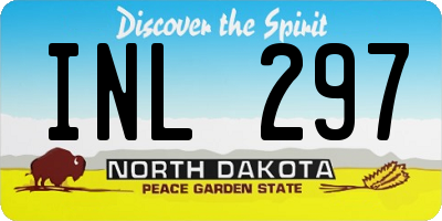 ND license plate INL297