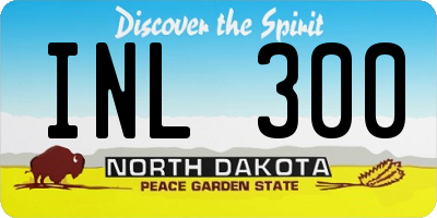 ND license plate INL300