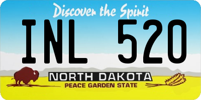 ND license plate INL520