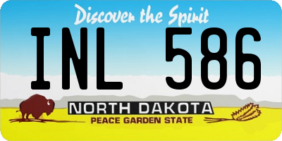 ND license plate INL586