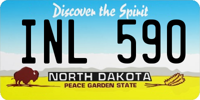 ND license plate INL590