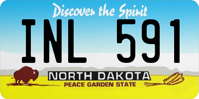 ND license plate INL591