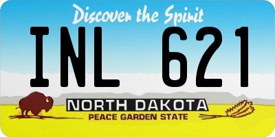 ND license plate INL621