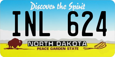 ND license plate INL624