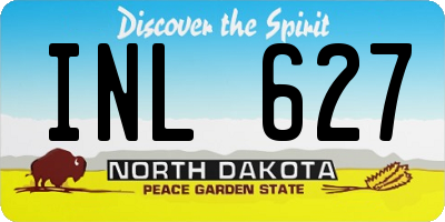 ND license plate INL627
