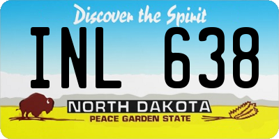 ND license plate INL638