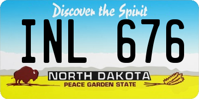 ND license plate INL676