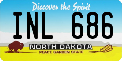 ND license plate INL686