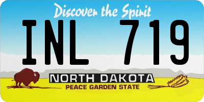 ND license plate INL719